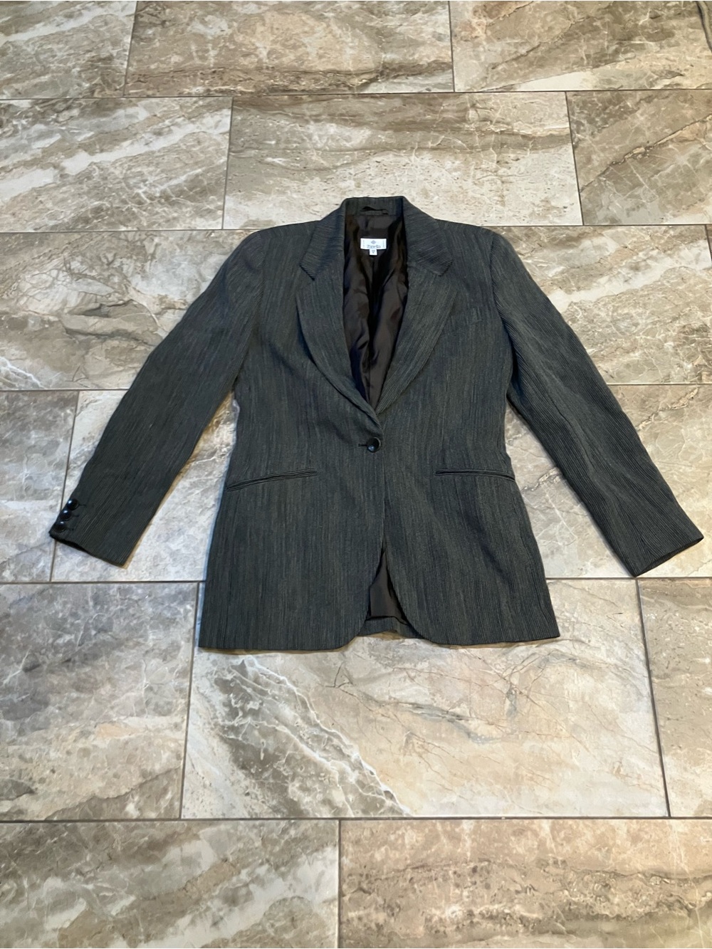 09 Zanella grey suit jacket blazer long sleeve Made in ITALY